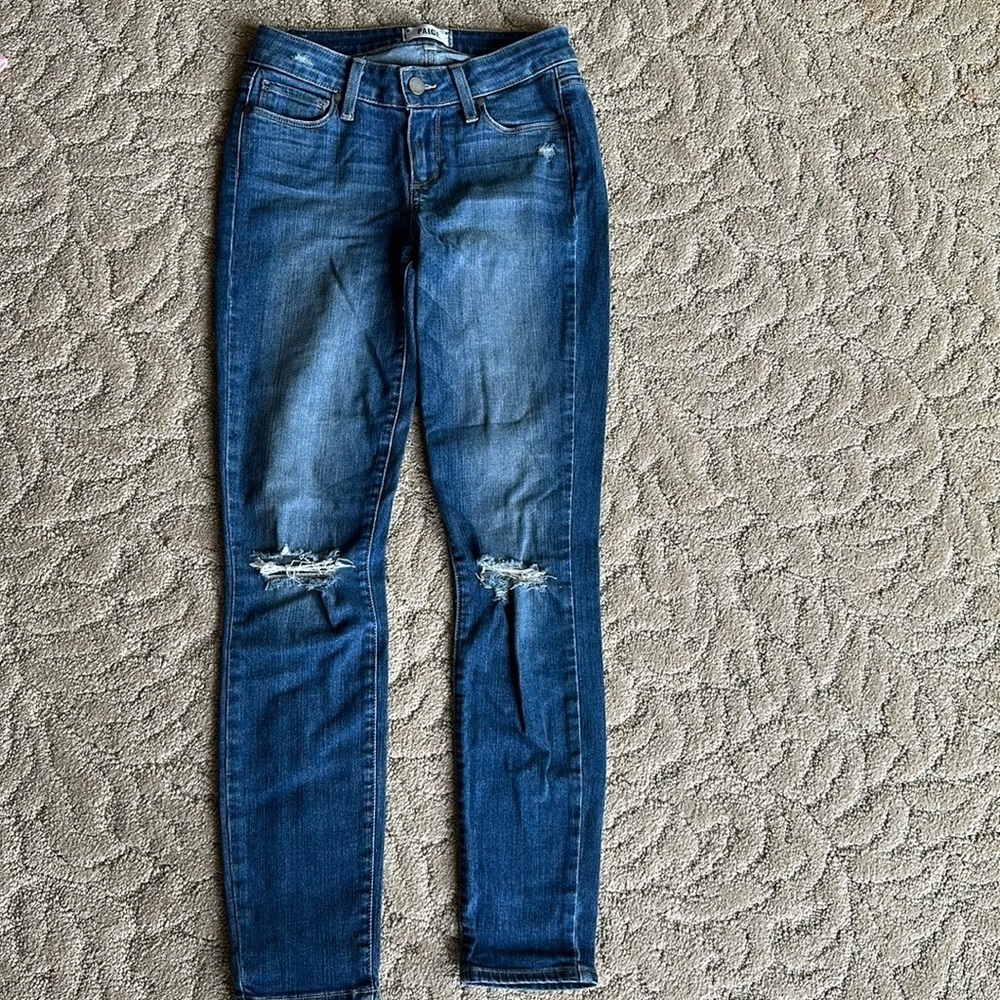 Paige Jeans Skinny Size 25 Distressed Women’s